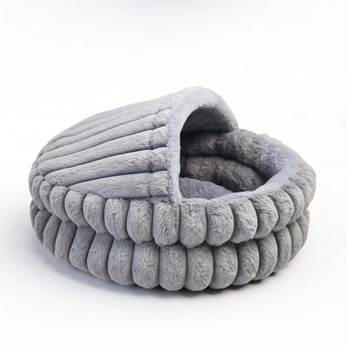 Soft Hooded Cat Cave Bed.