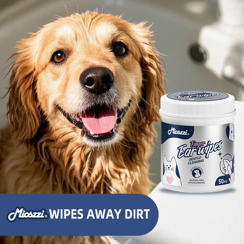Mioszzi Pet Ear Cleaning Wipes.