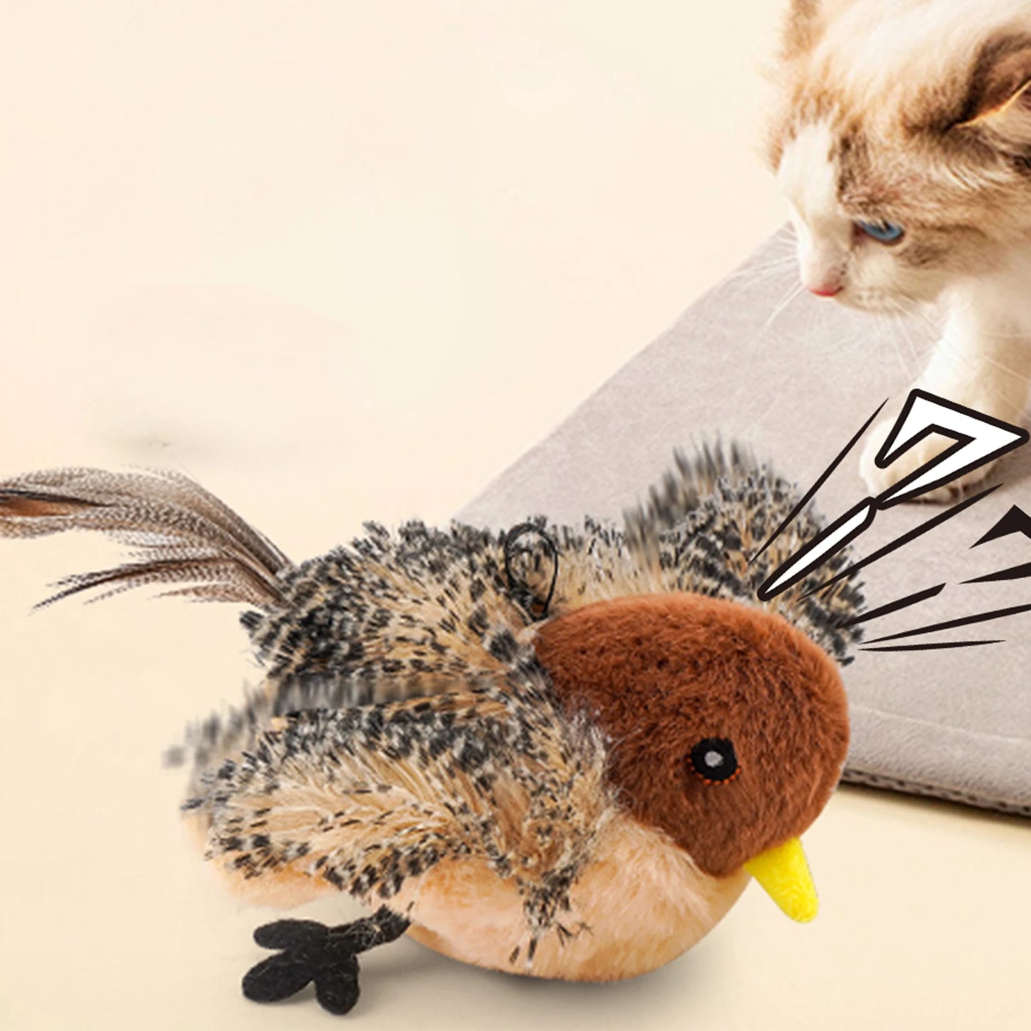 Chirping Bird Cat Toy.