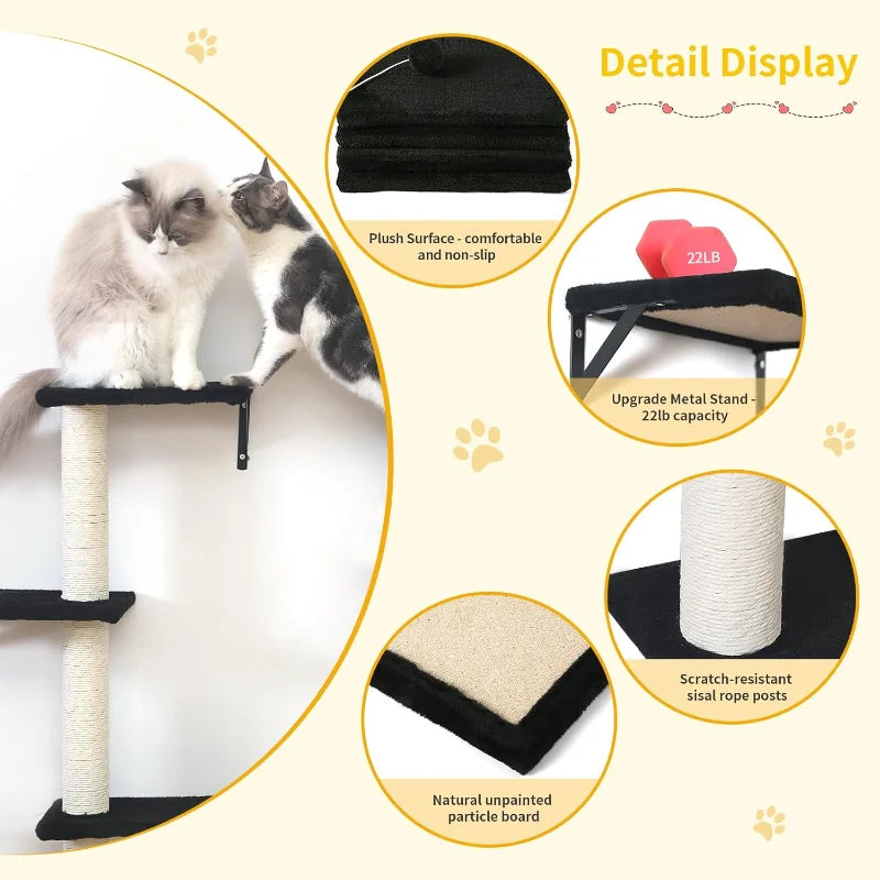 Modern Wall-Mounted Cat Furniture.