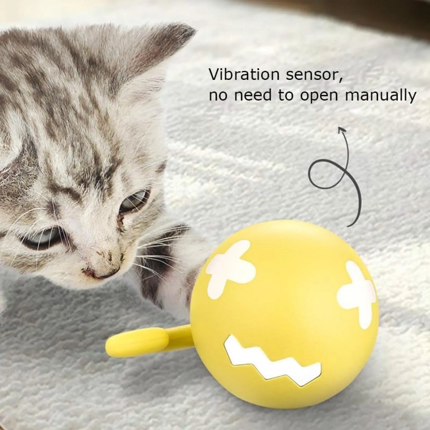 Cat Toy Fish Bone Spinning Ball.