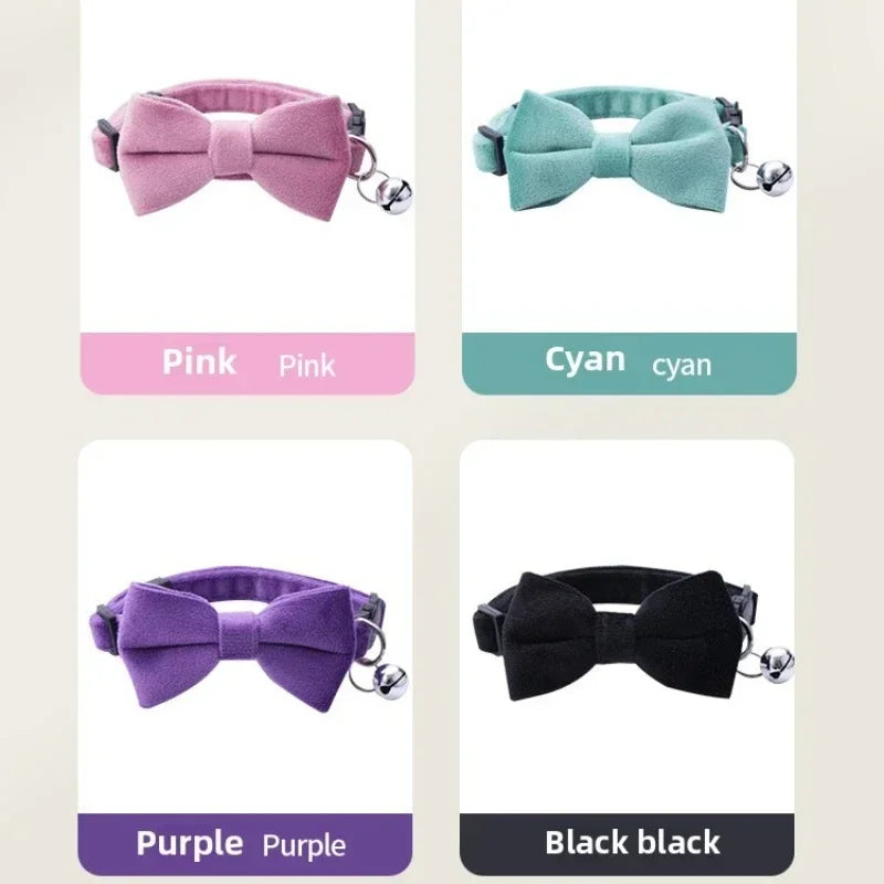Adjustable Cat Bow Collar.