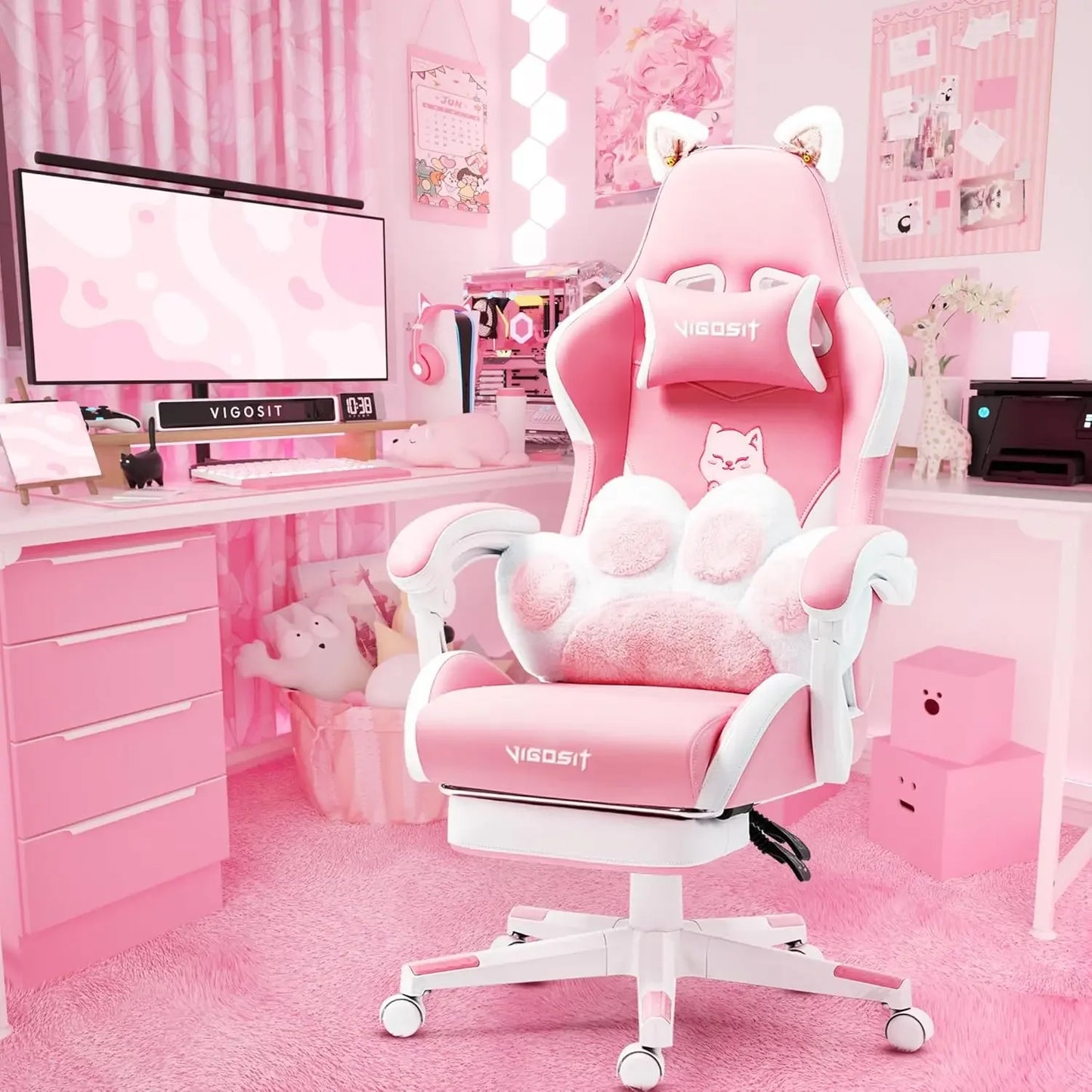 Pink Gaming Chair.