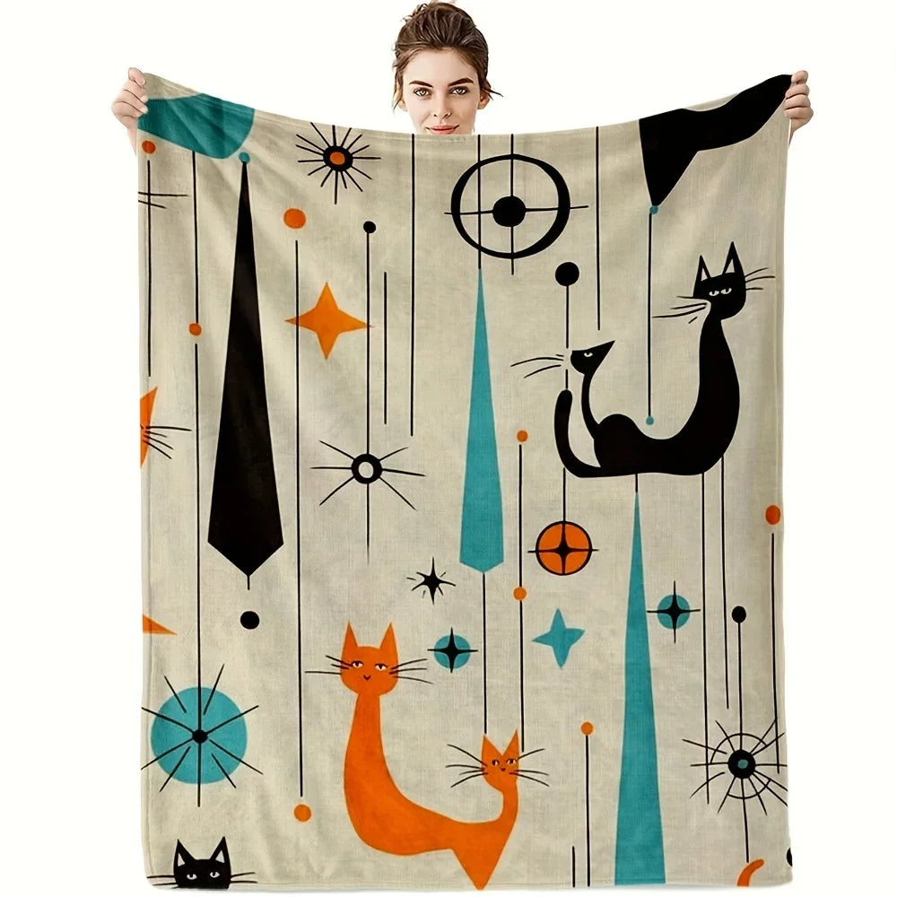 Cat Flannel Blanket.