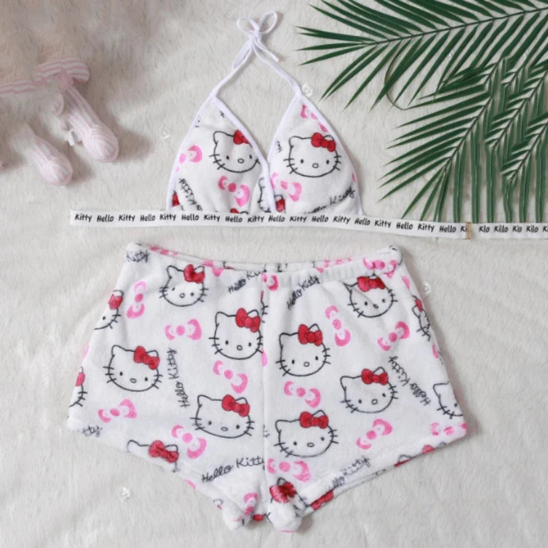 Sanrio Cartoon Hello Kitty Loose Ladies Pajama.