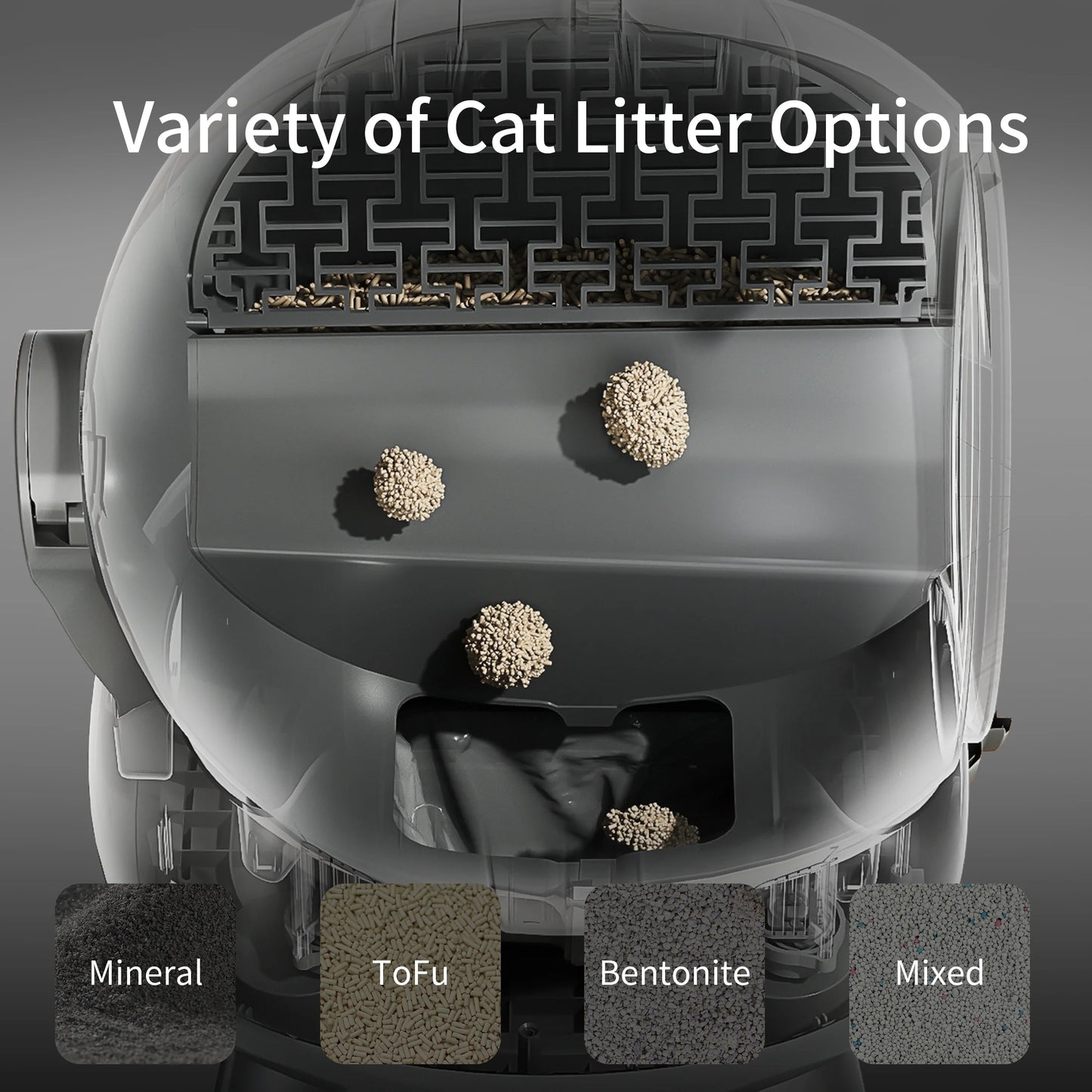 Self Cleaning Litter Box.