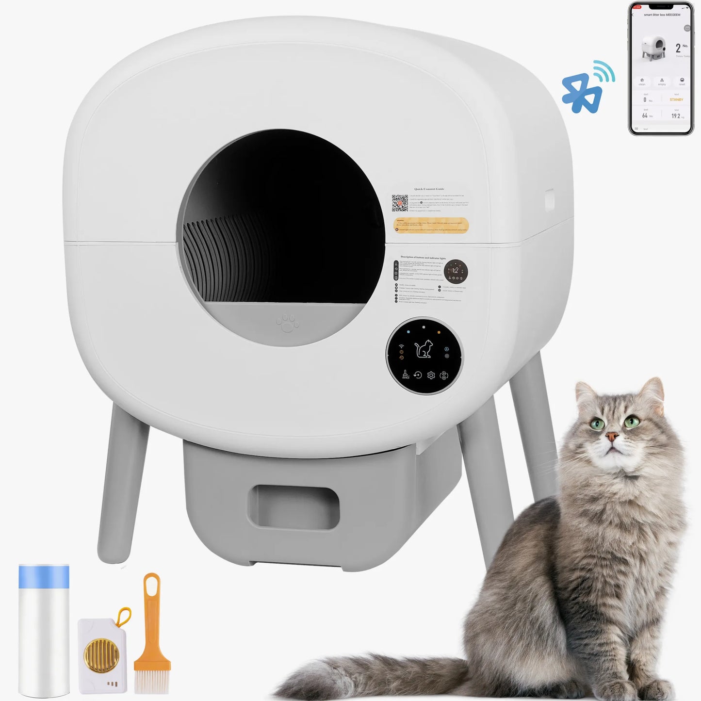 Automatic Smart Cat Litter Box.