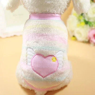 Cartoon Fleece Cat Clothes.