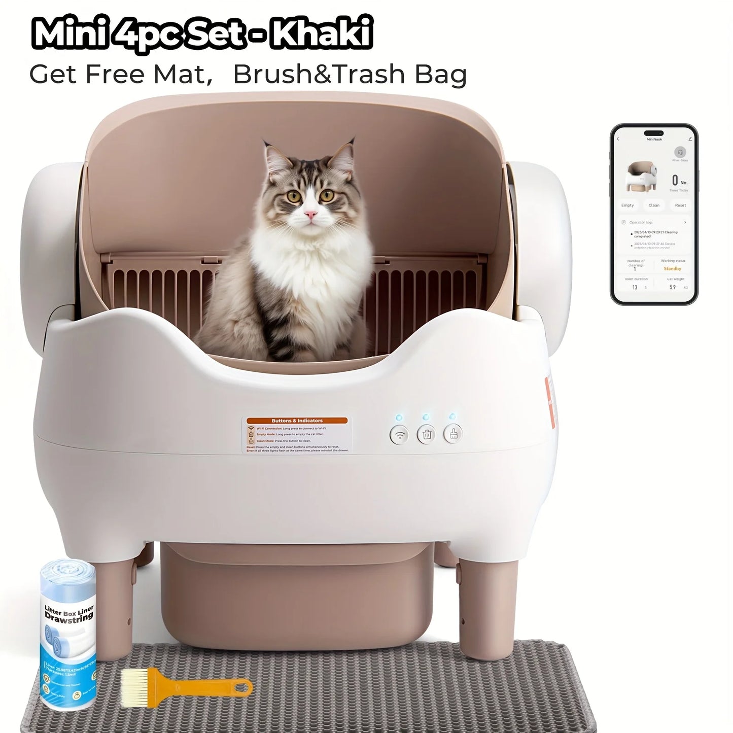 Lunapurr Self Cleaning Litter Box.