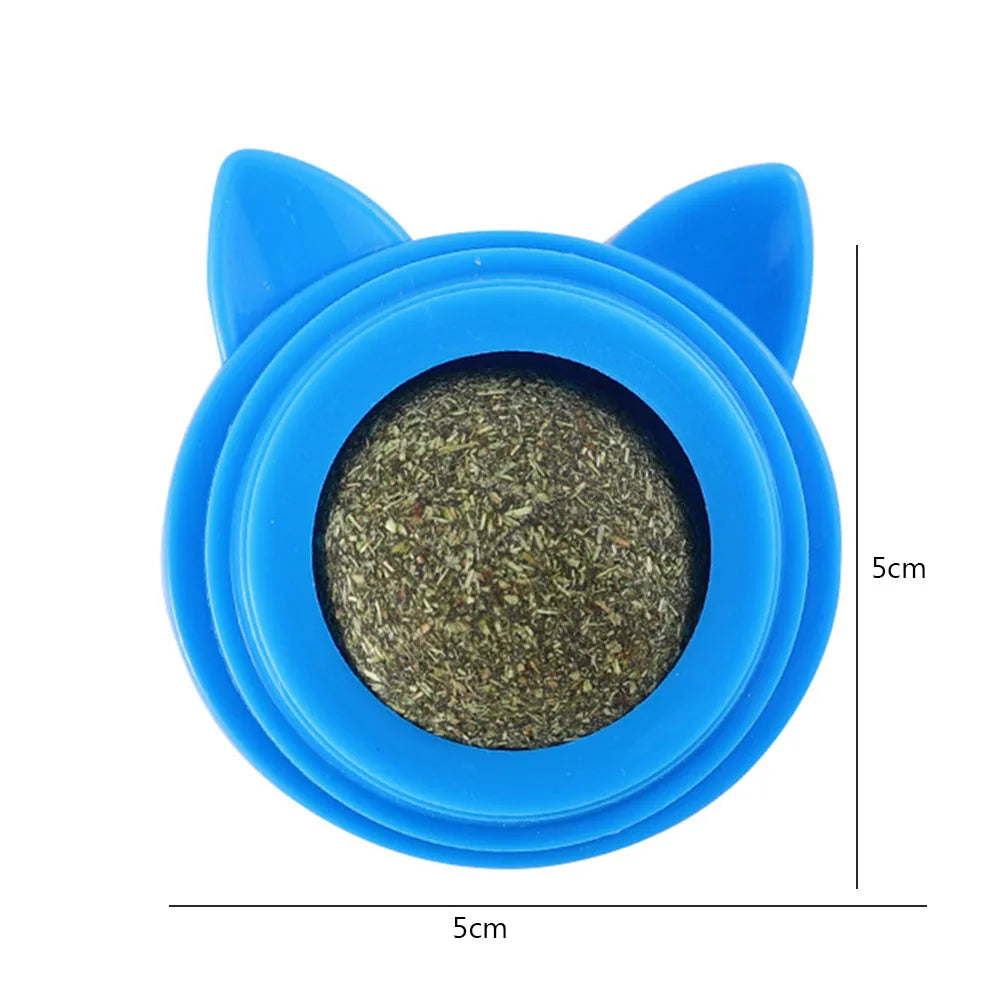 Rotatable Catnip Ball.