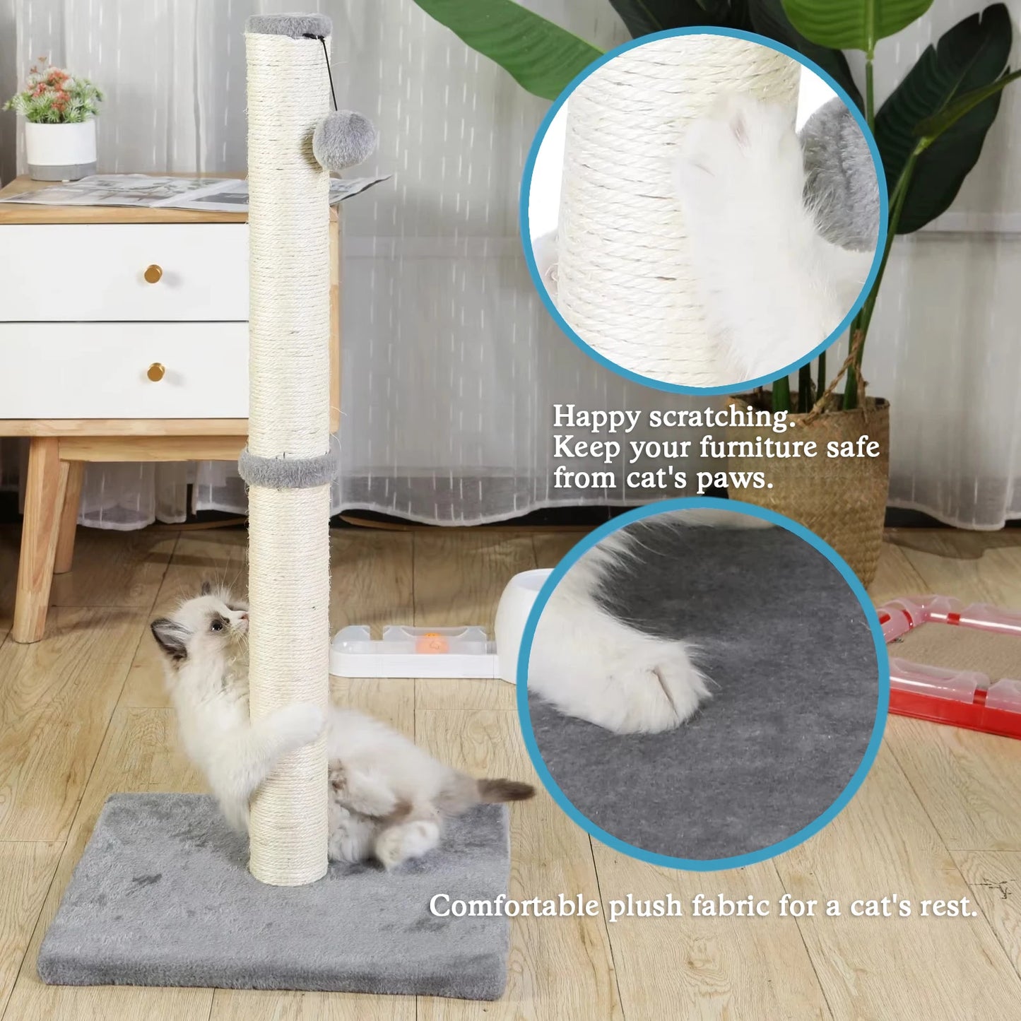 Tall Cat Scratching Posts.