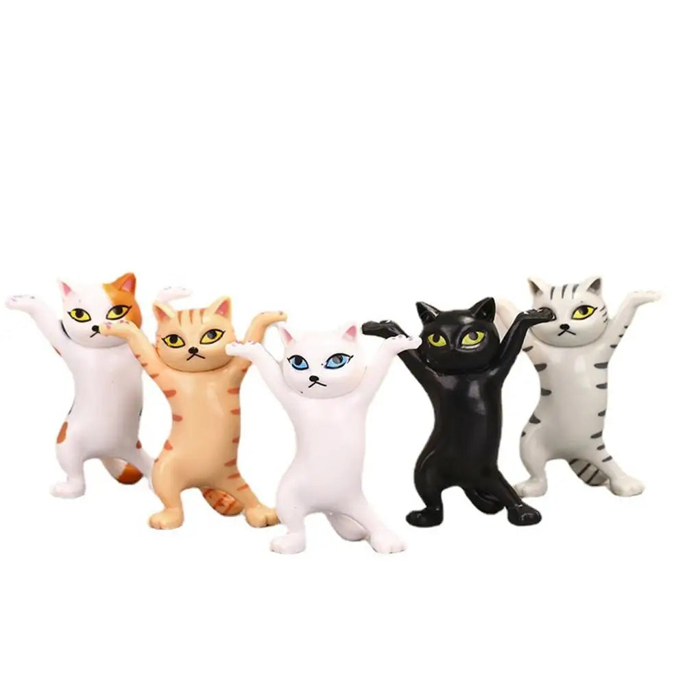 Anime Raising Hands Dancing Cat Model.