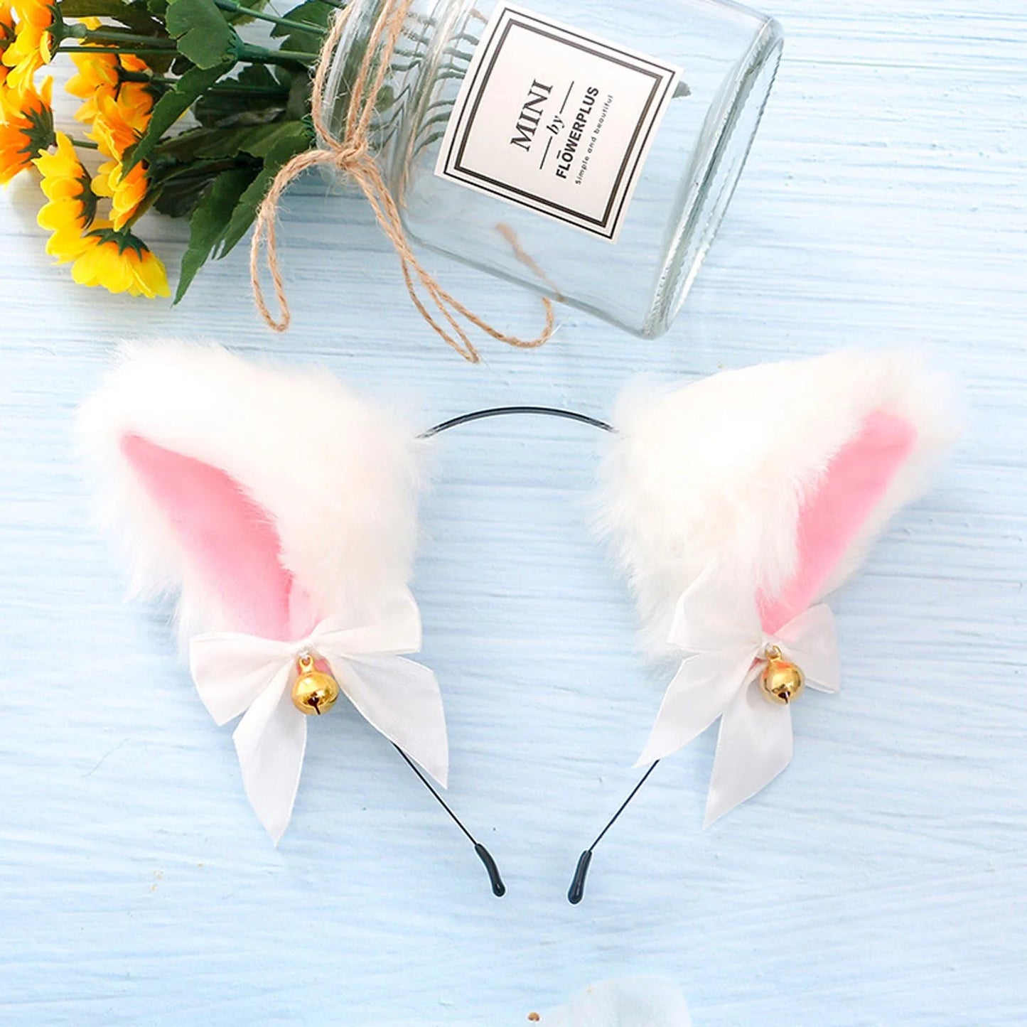 Anime Cat Fox Fur Ear Hair Hoops.