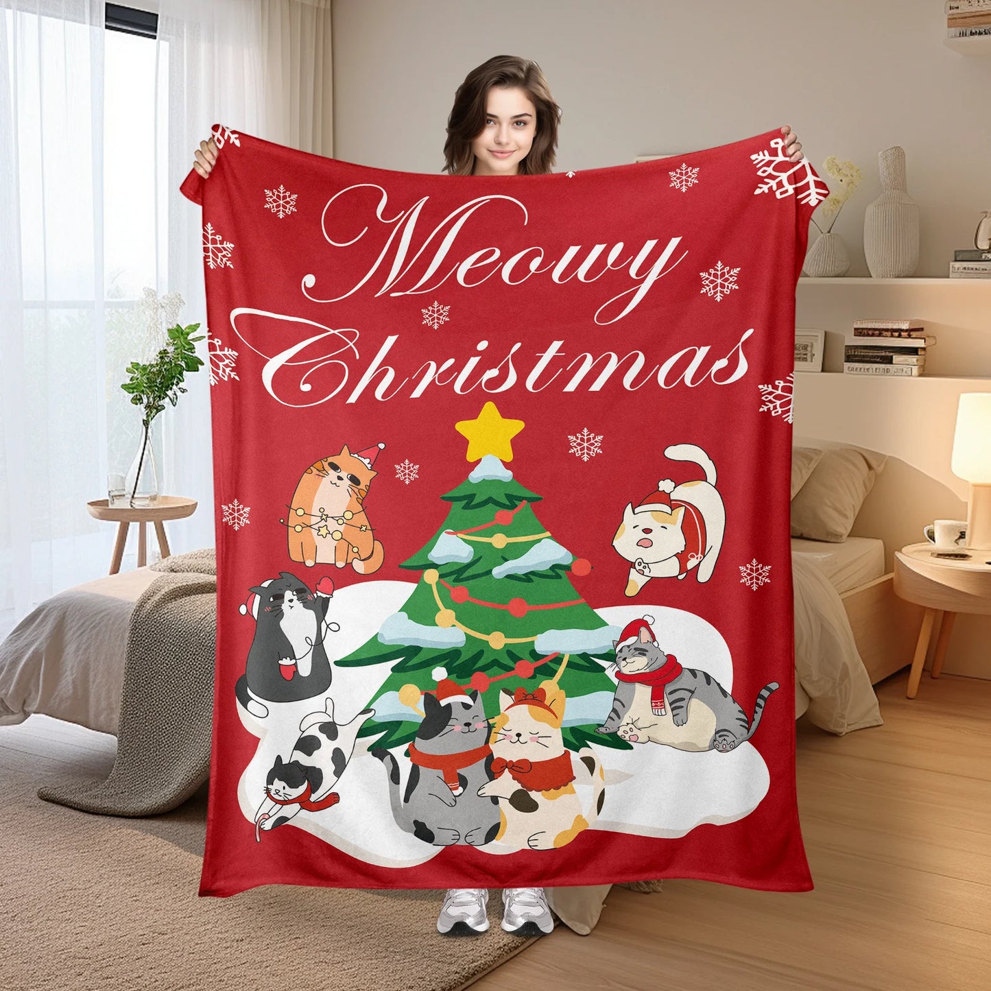 Christmas Flannel Throw Blanket.