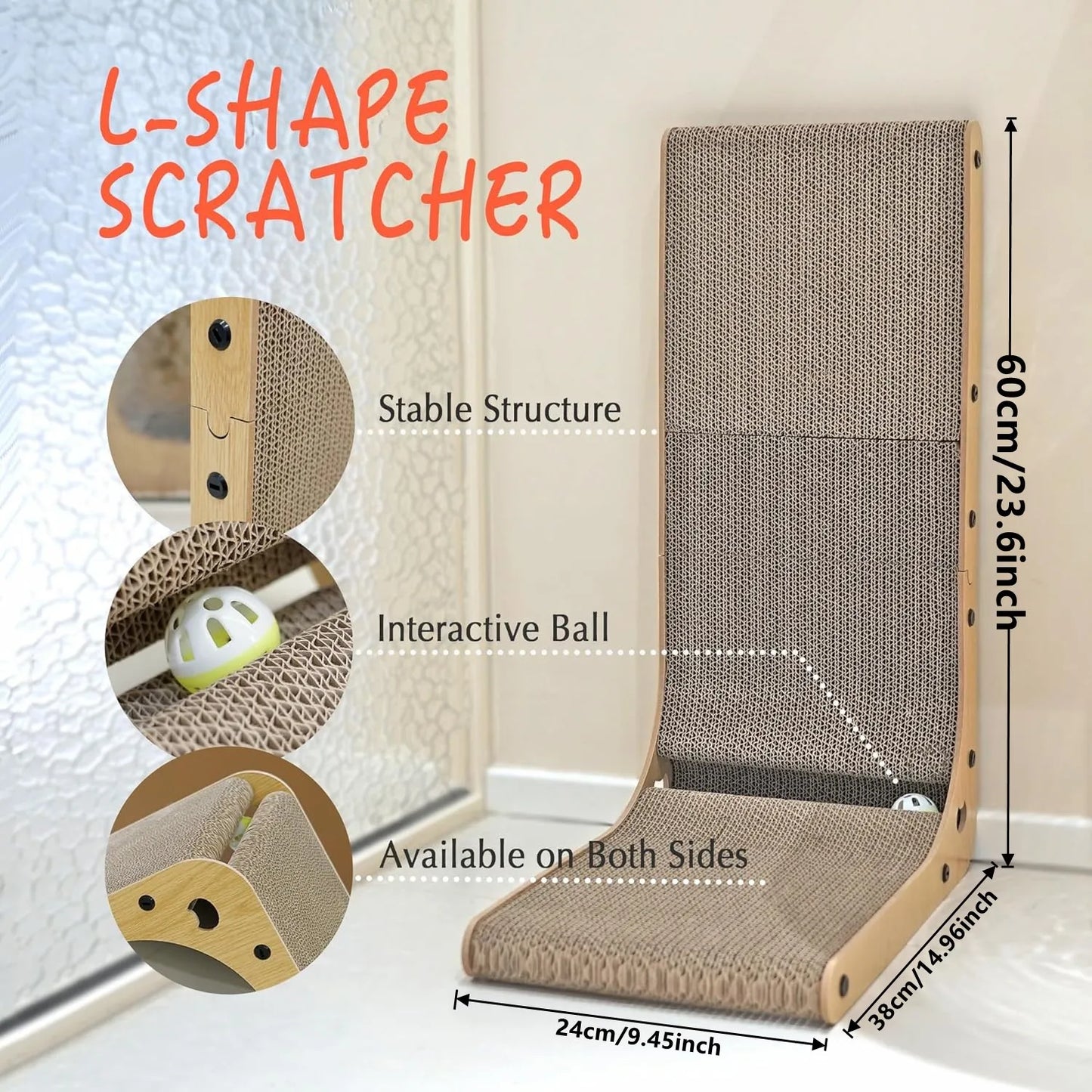 L Shape Cat Scratcher.