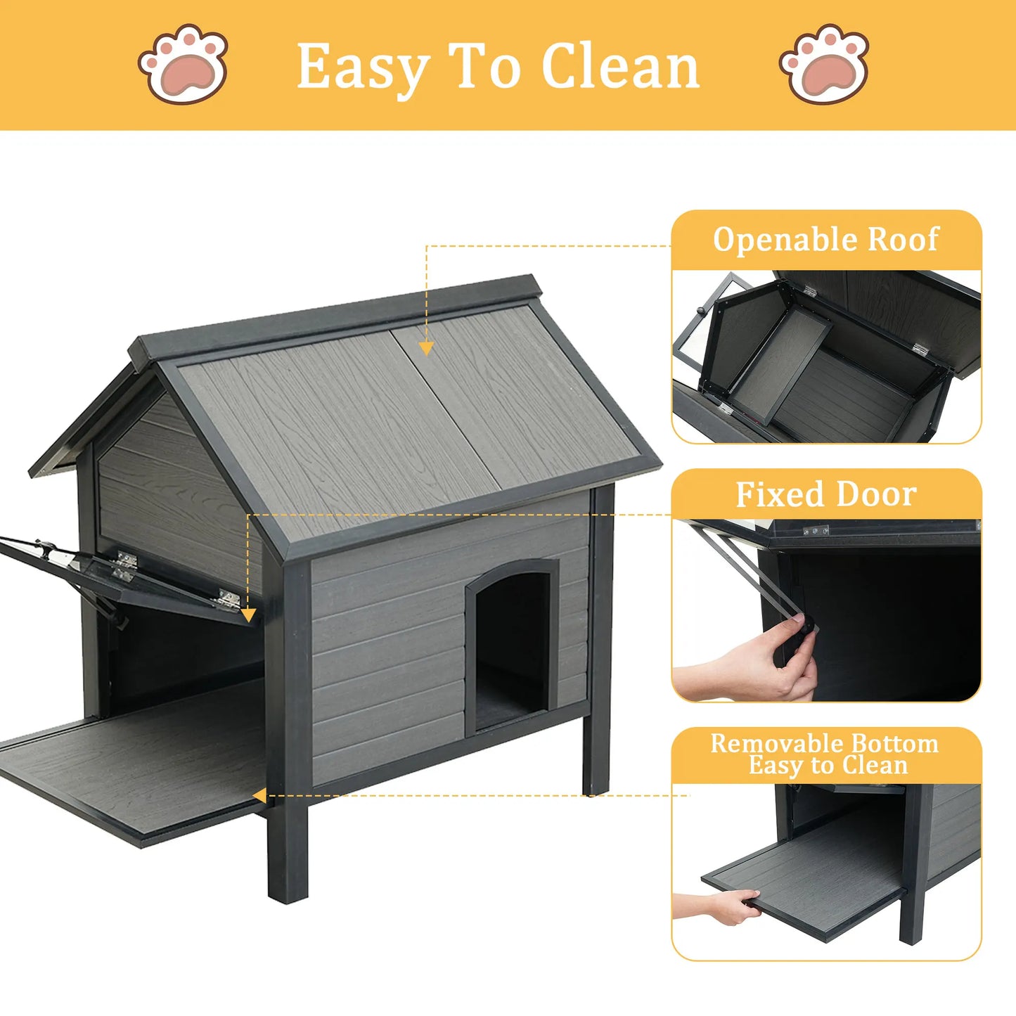 HDPE Indoor Outdoor Cat House.