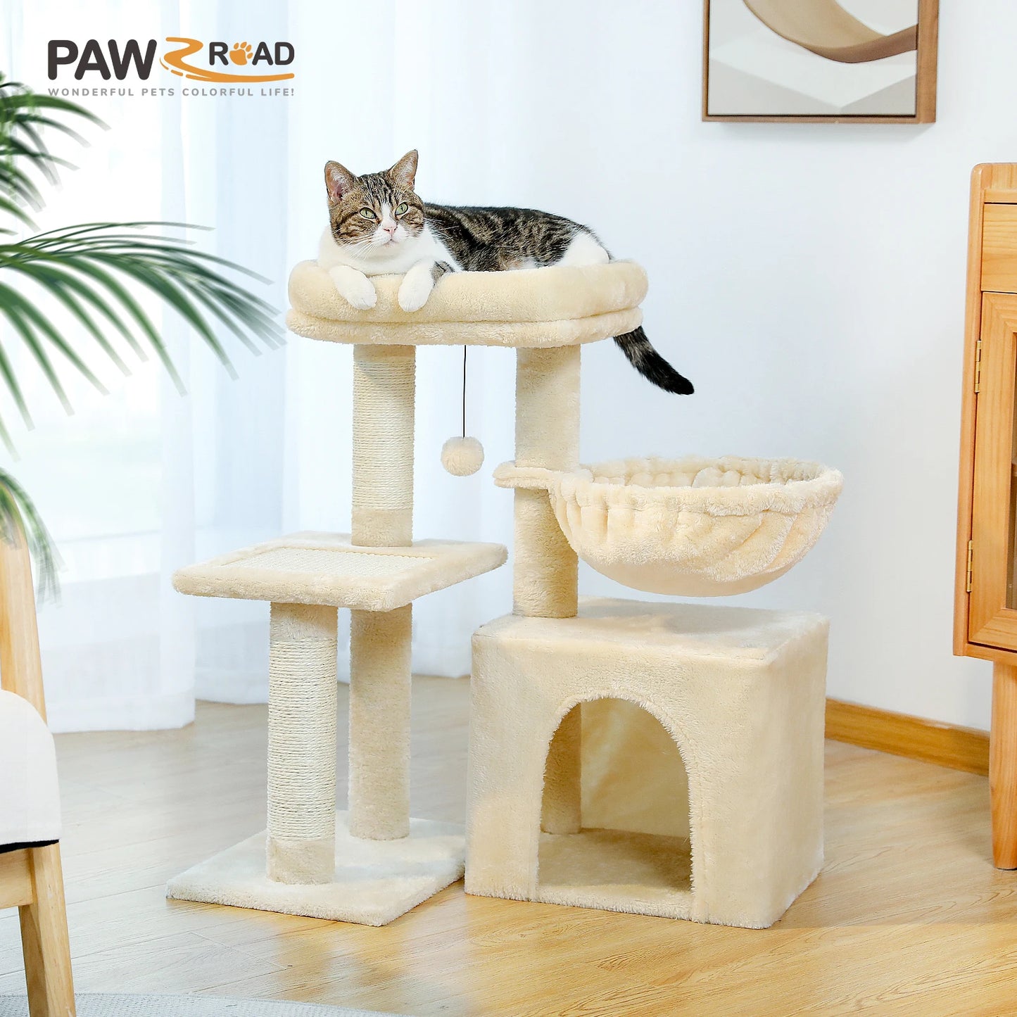Grey Cat Tree.