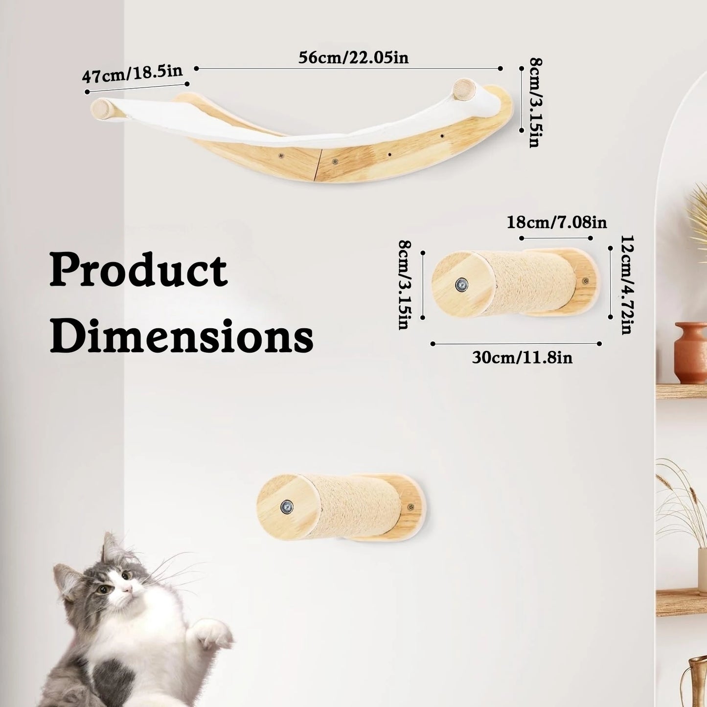 Cat Hammock Wall Mounted Cat Shelf.