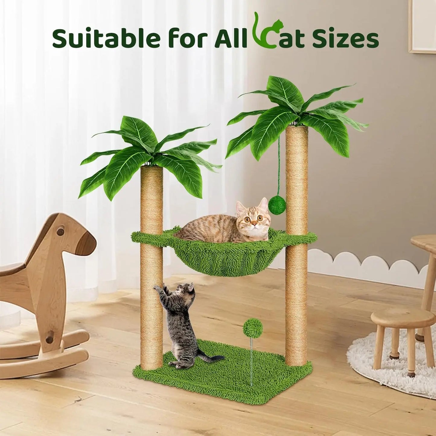 Cat Tree with Hammock.