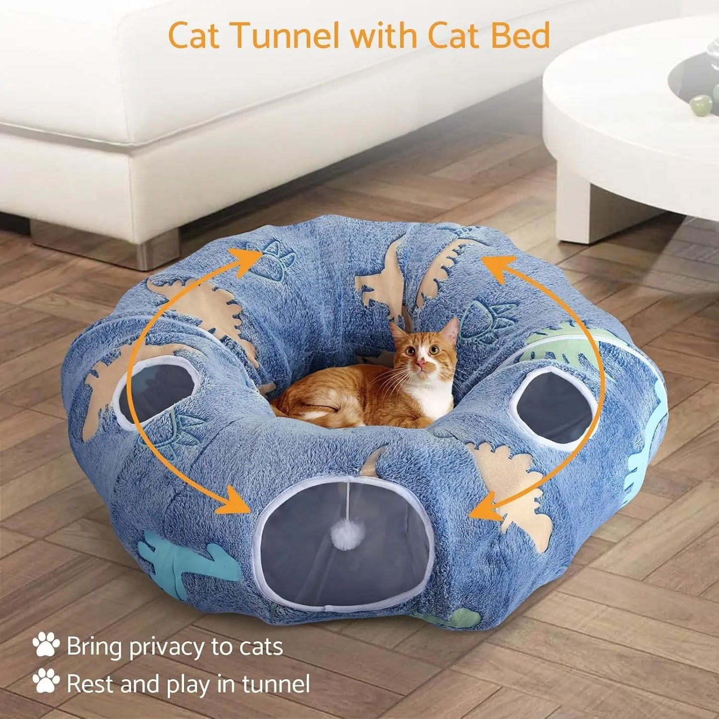 Maxetodo Foldable Cat Tunnel.