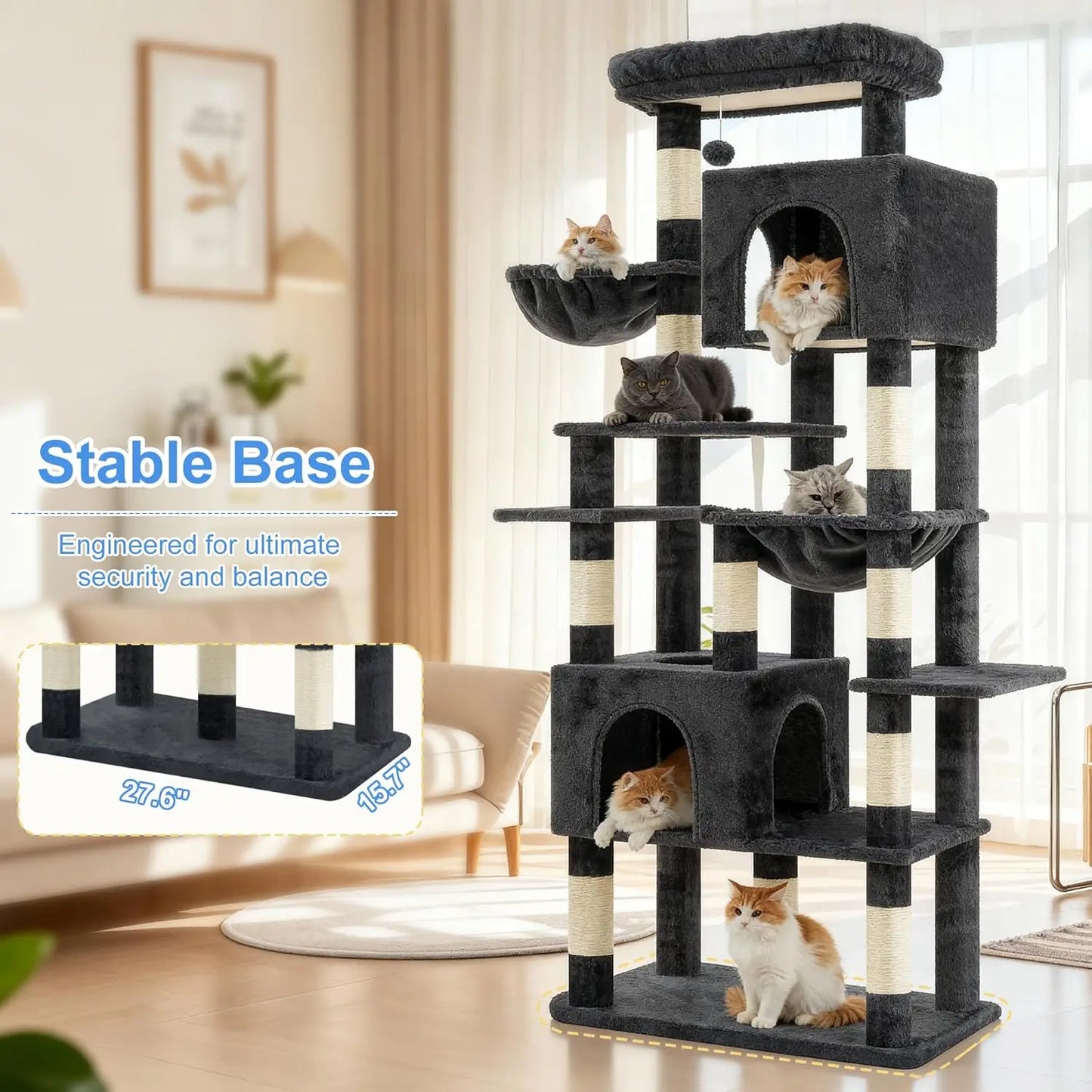 Tall Heavy Duty Cat Tower.