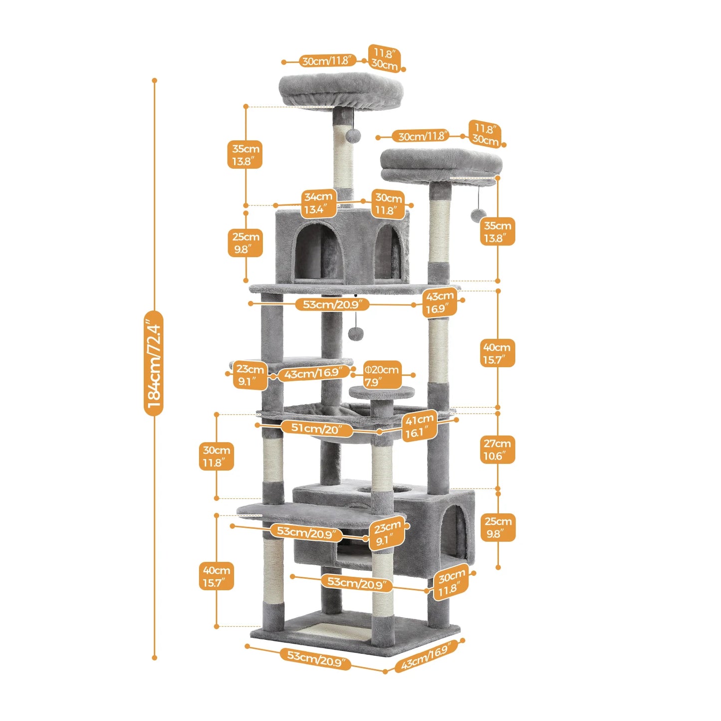 Large Cat Tree and Tower for Indoor Cats.