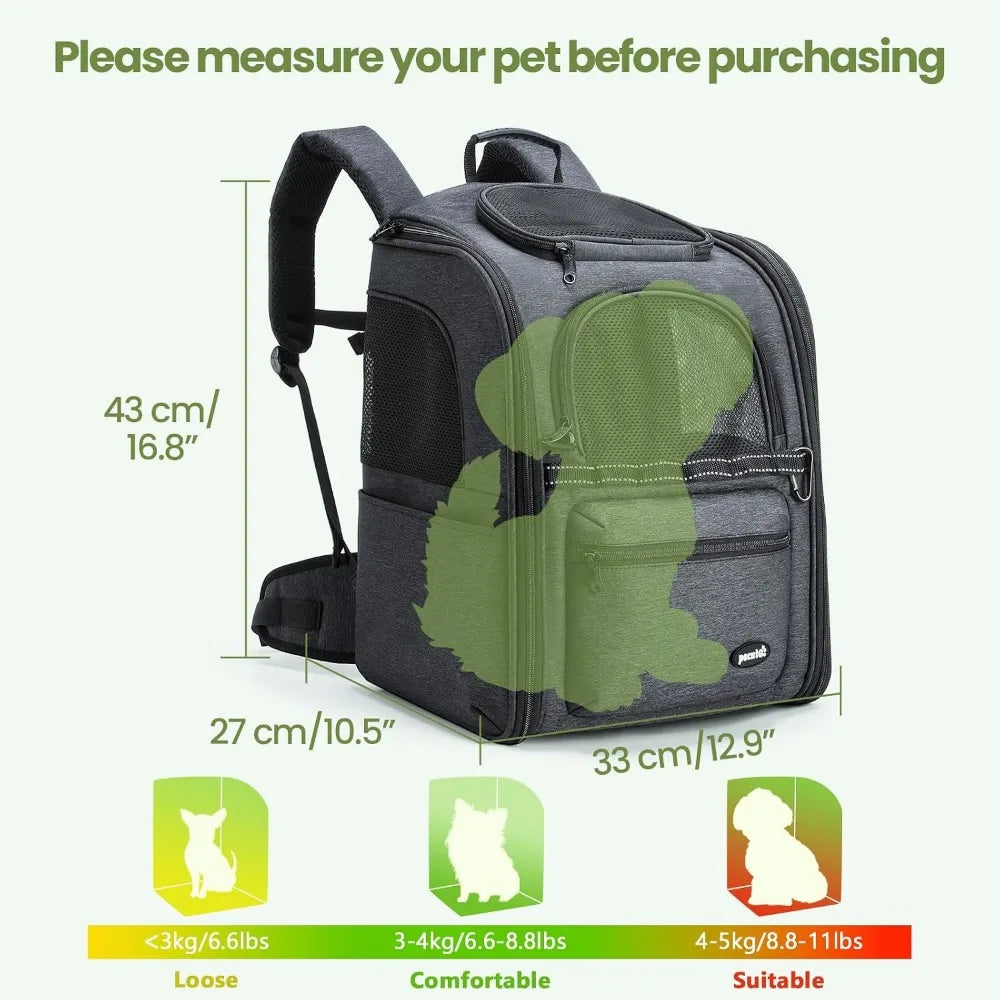 Ergonomic Breathable Pet Backpack.