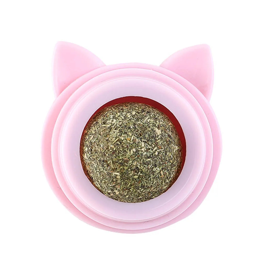 Rotatable Catnip Ball.
