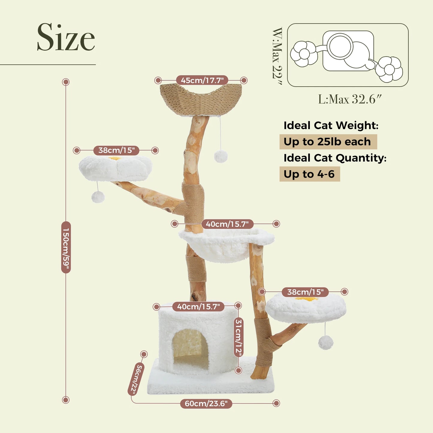 Large Cat Tree Tower.