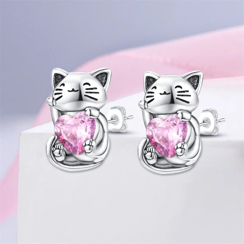Cat Silver Ear Jewelry.