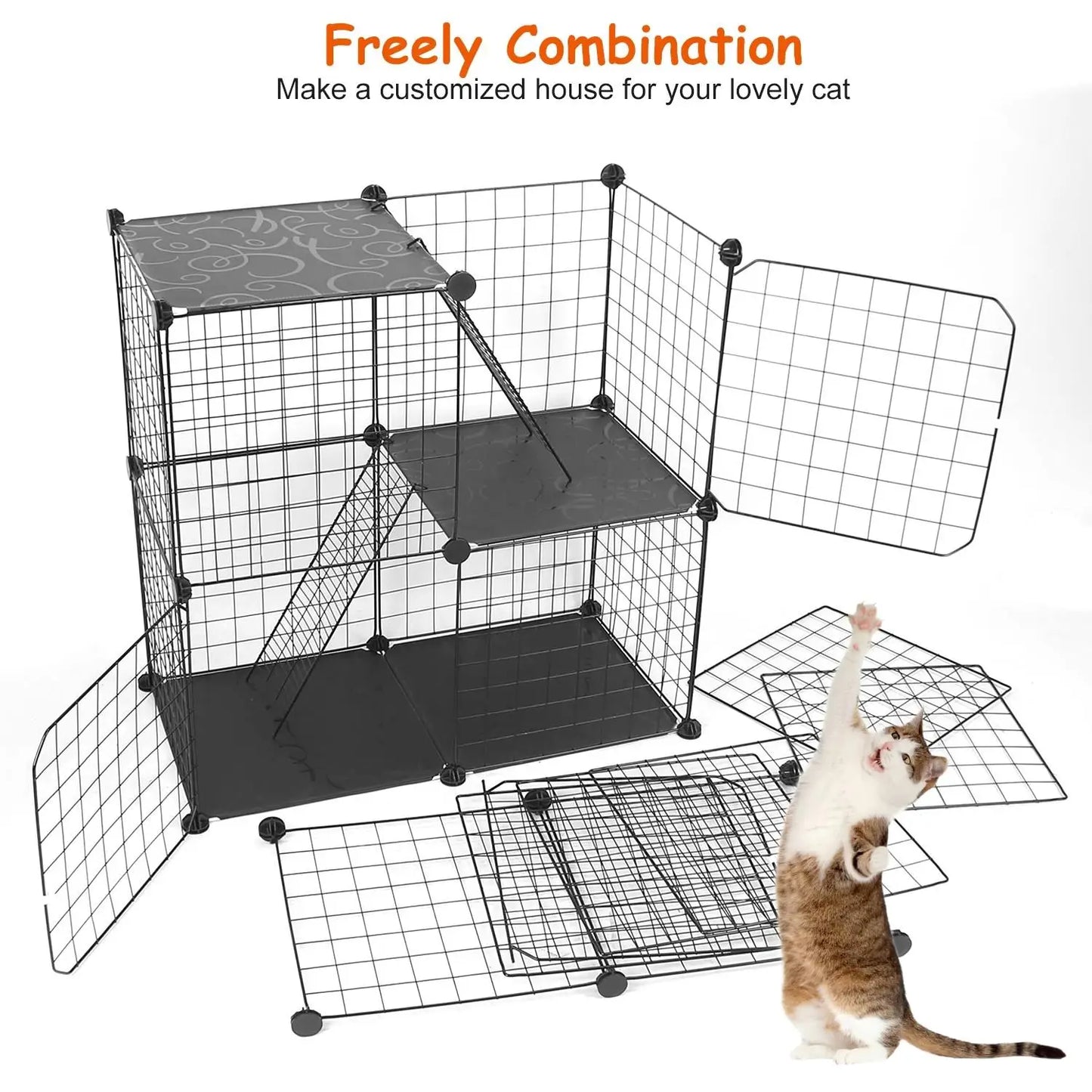Detachable Cat Cage Playpen.