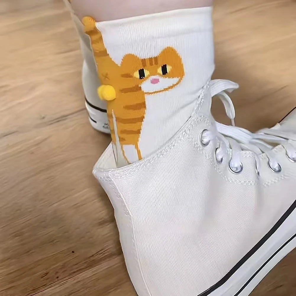 Cute Cat Socks with Balls.