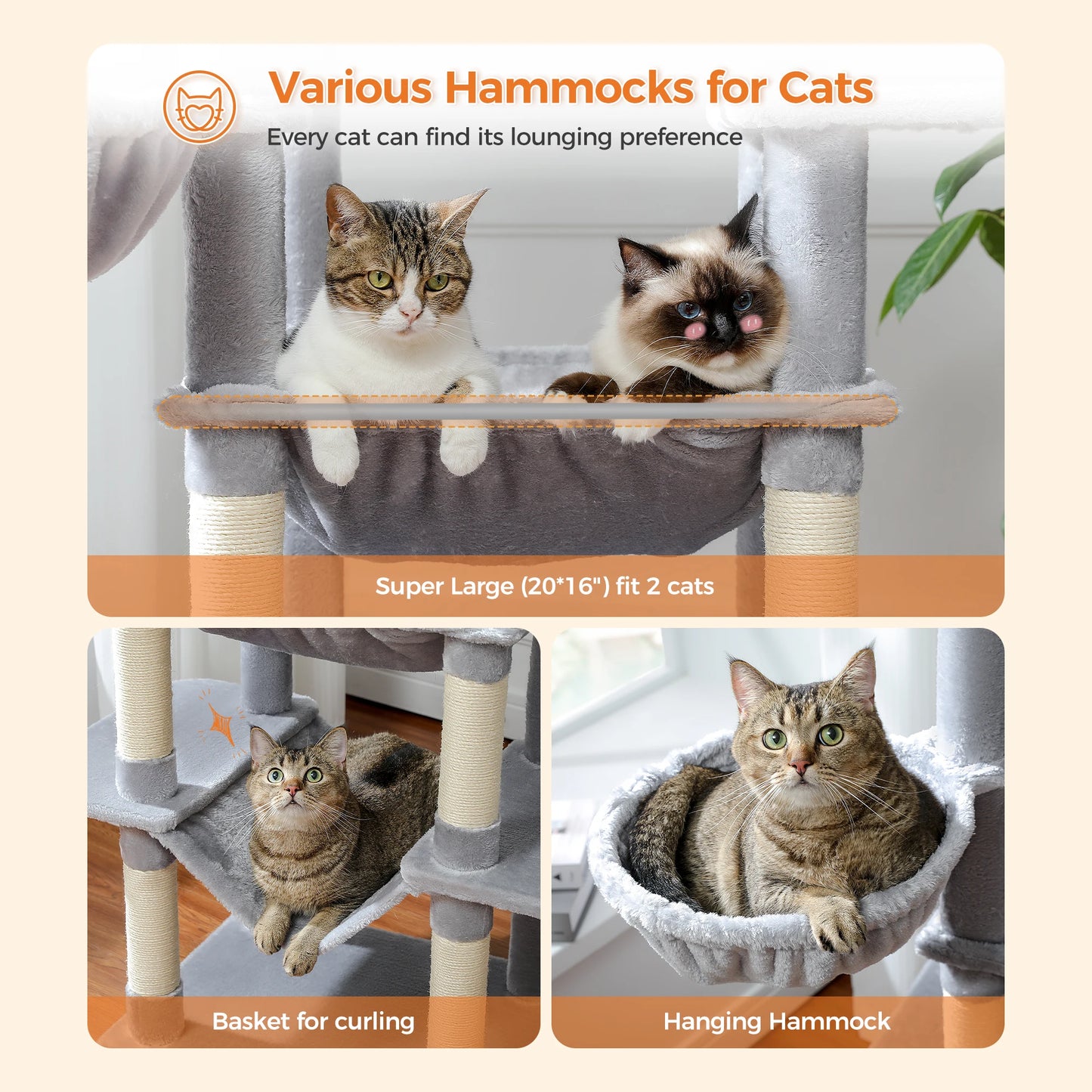 Large Cat Tree for Indoor Large Cats.