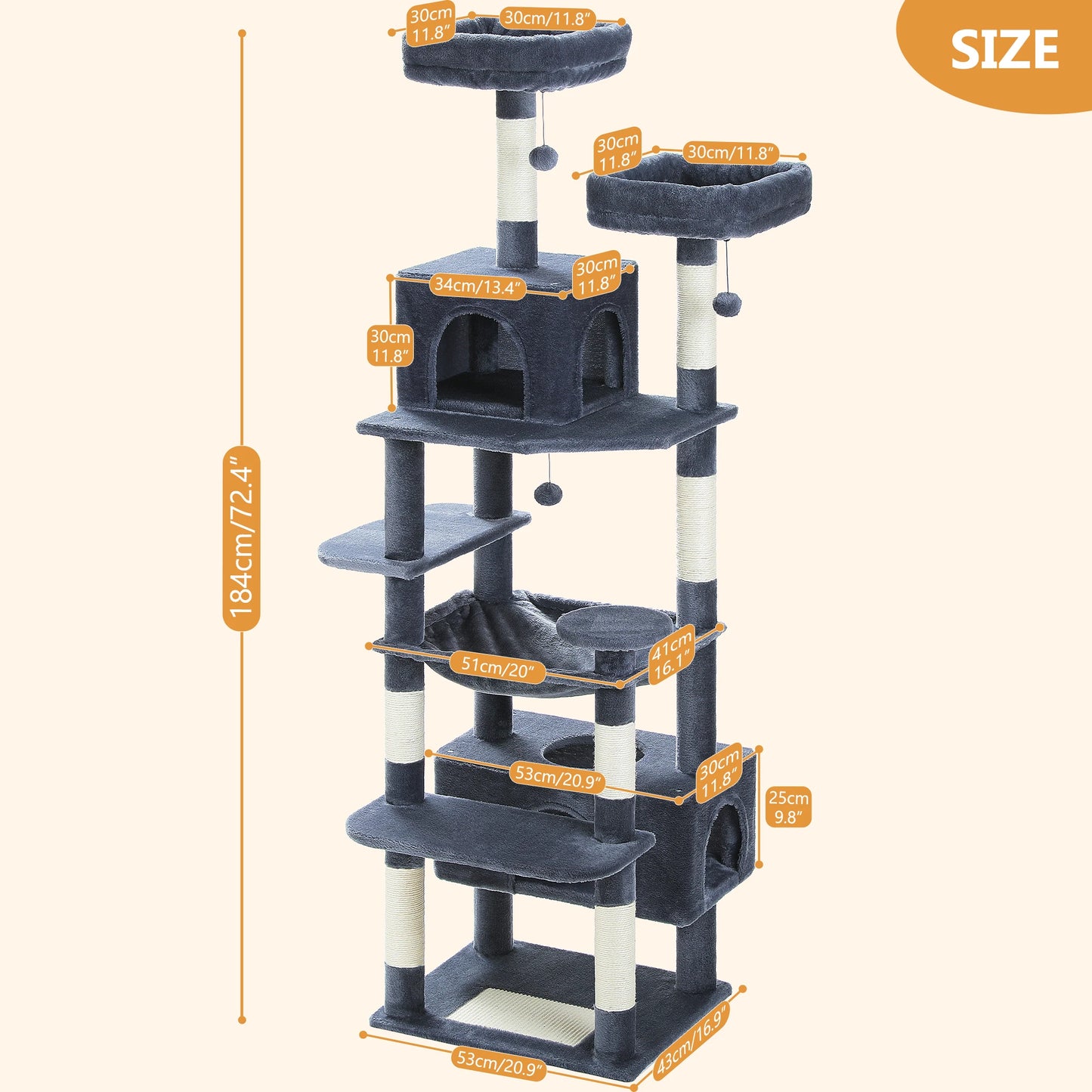 Large Cat Tree Tower.