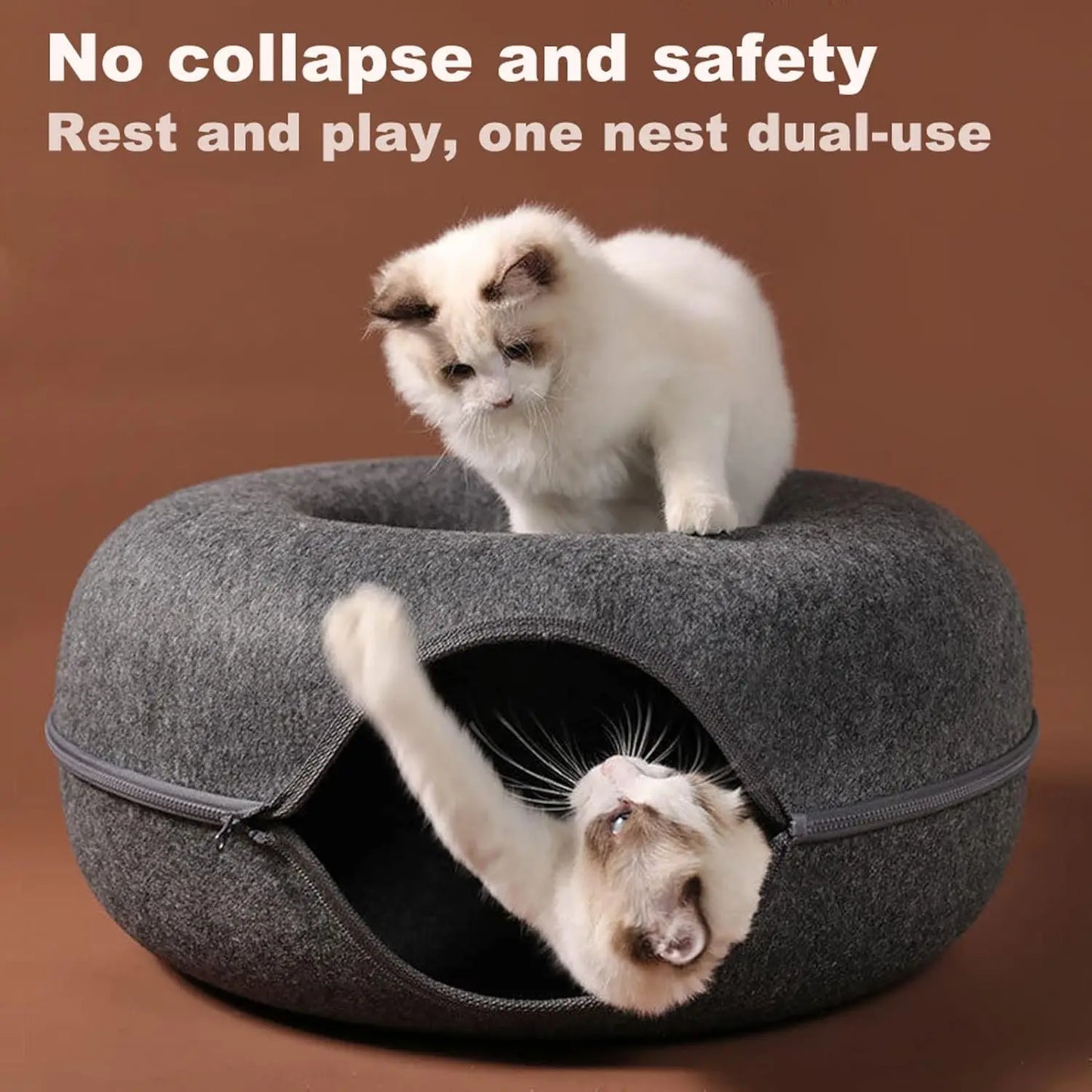 Large Cat Donut Bed.