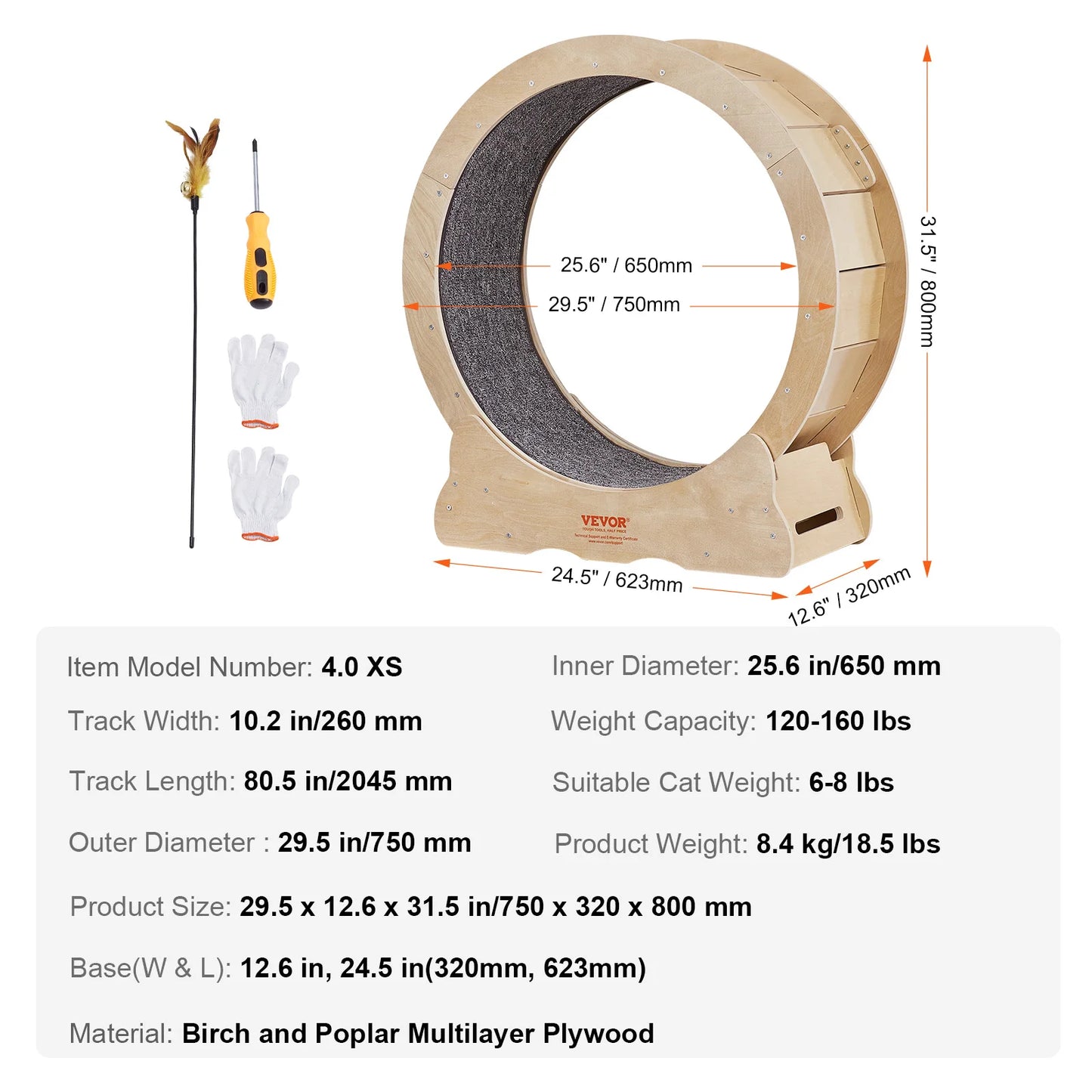 VEVOR Cat Exercise Wheel.