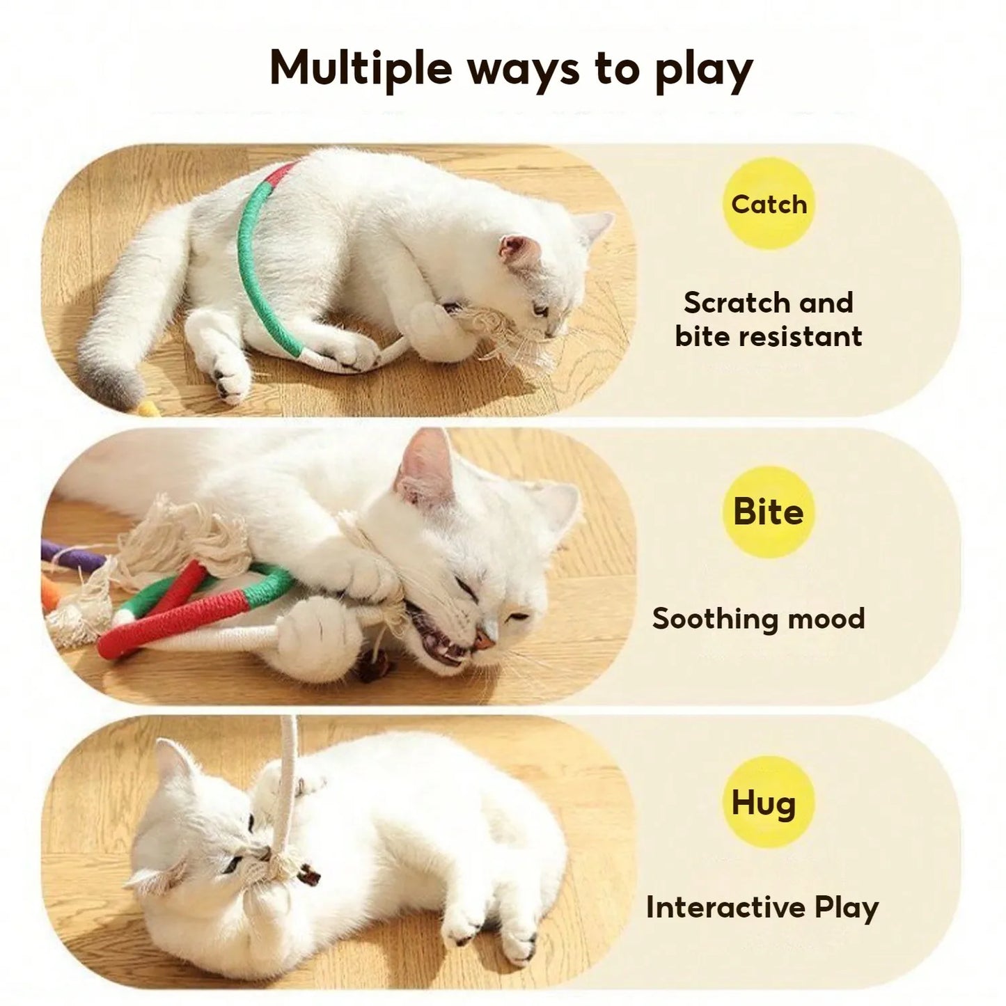 Cotton Chew Rope Cat Toy.