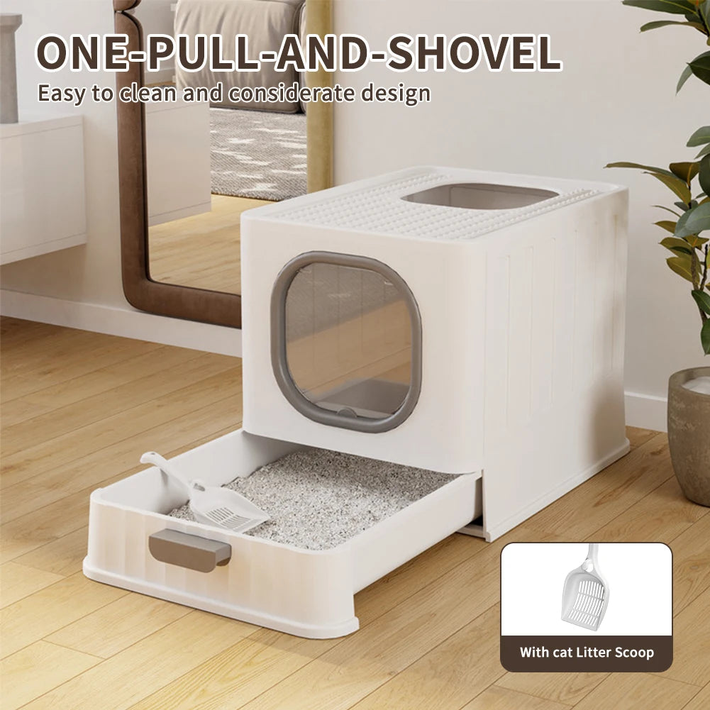 Covered Litter Box.
