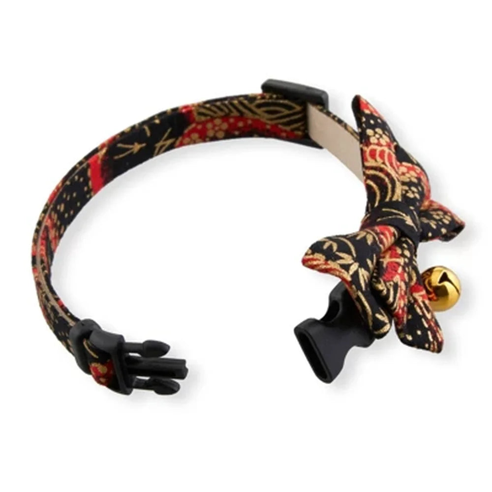 Gilded Gold Bow Tie Cat Collar.