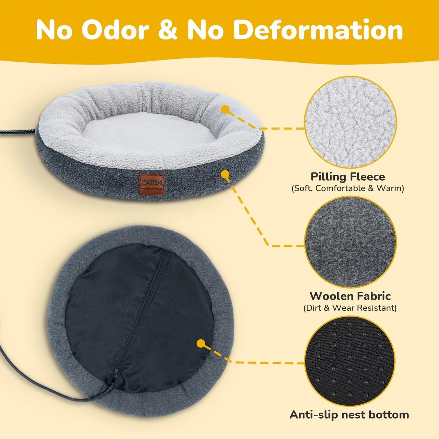 Heated Cat Bed Indoor.