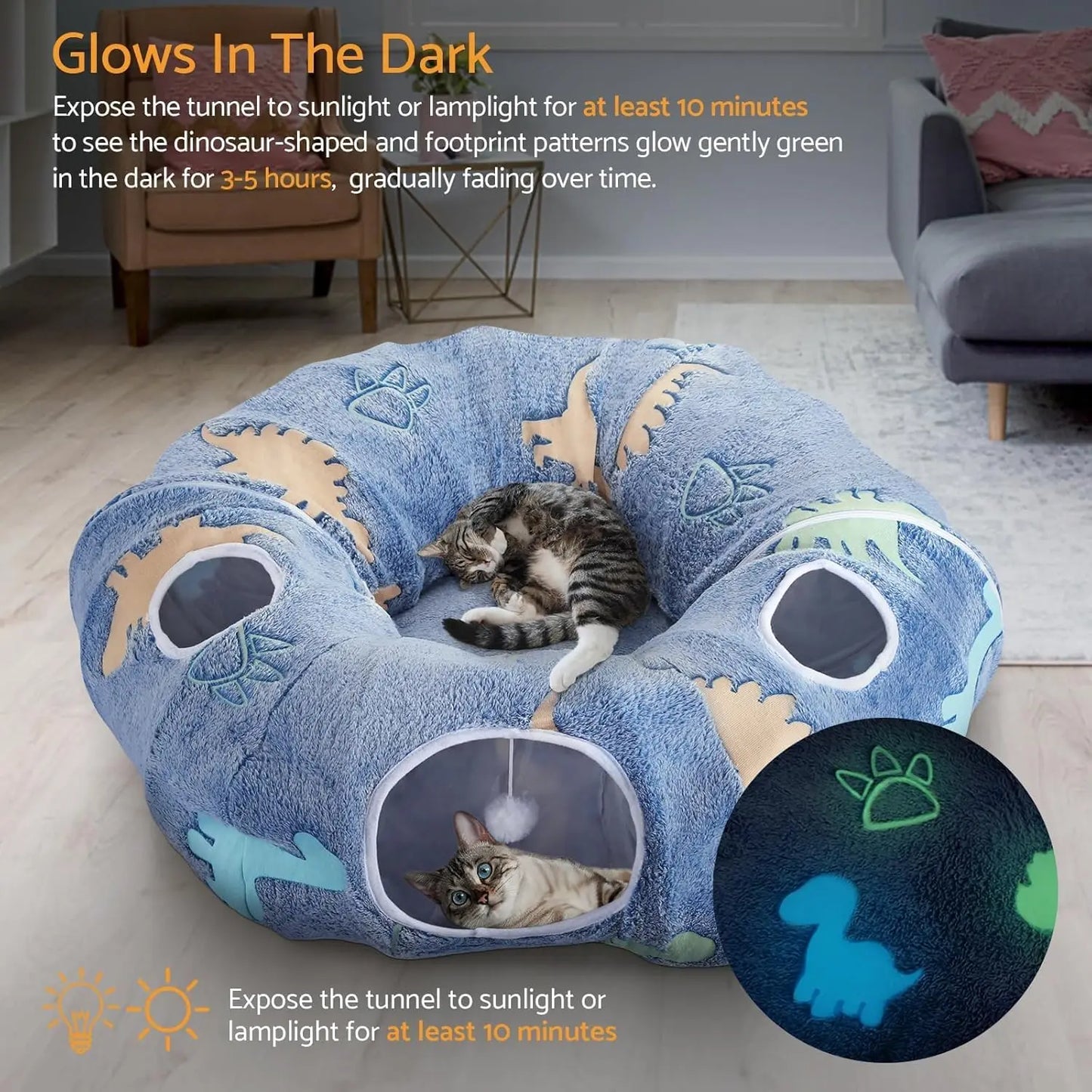 Maxetodo Foldable Cat Tunnel.