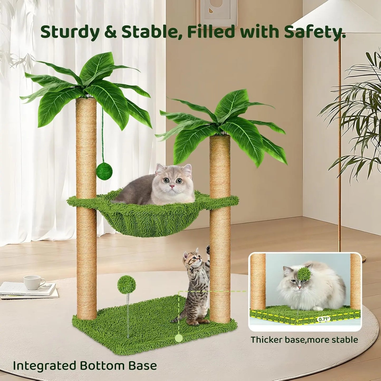 Cat Tree with Hammock.