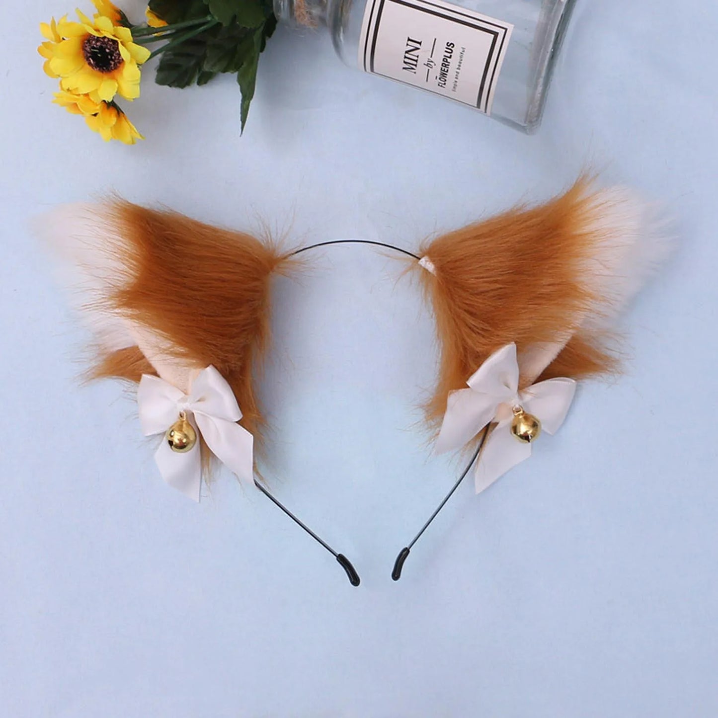 Anime Cat Fox Fur Ear Hair Hoops.