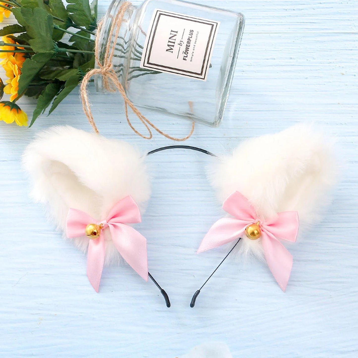 Anime Cat Fox Fur Ear Hair Hoops.