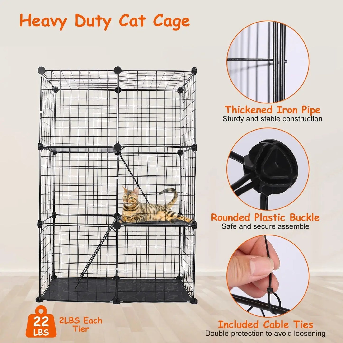 Detachable Cat Cage Playpen.