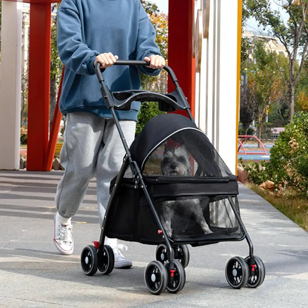 4 Wheel Cat Stroller.