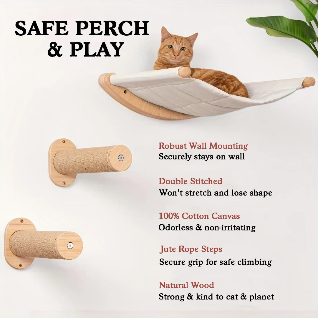 Cat Hammock Wall Mounted Cat Shelf.