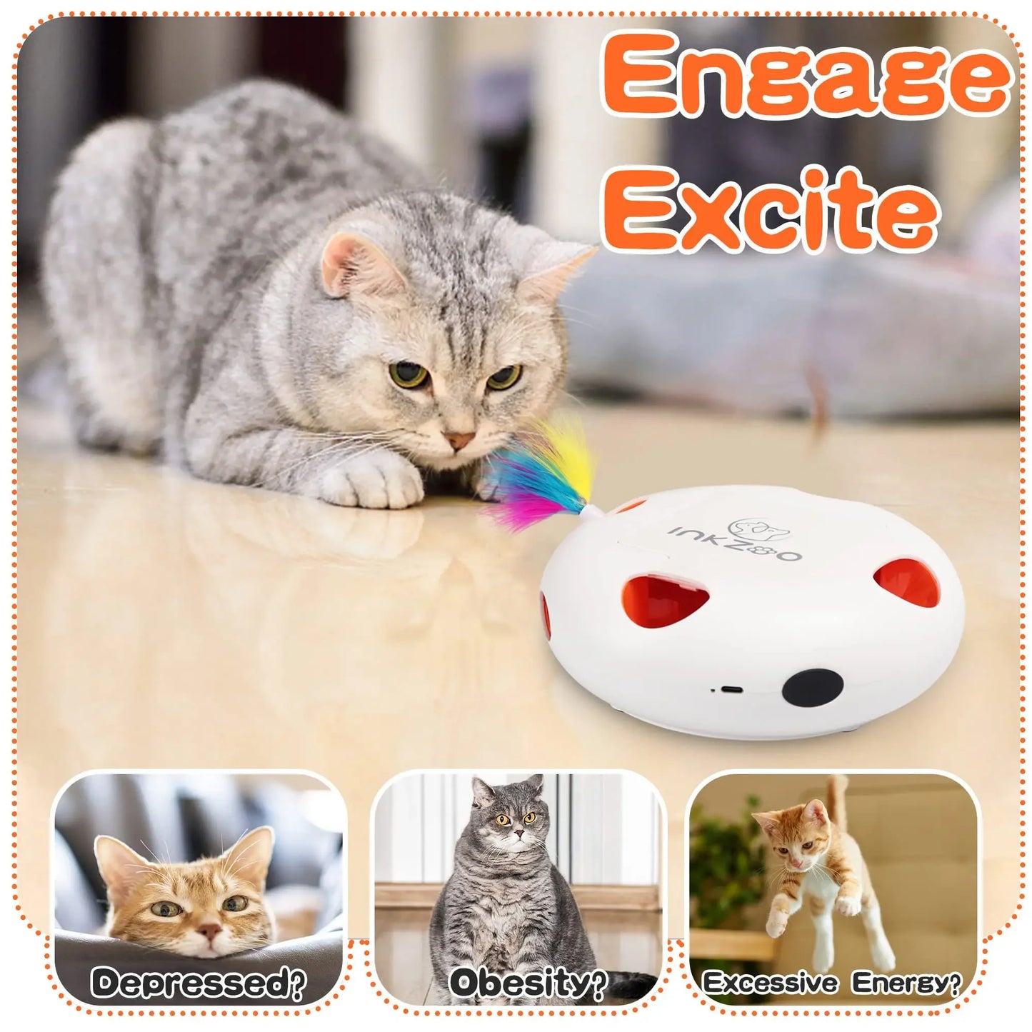 INKZOO Cat Toys.