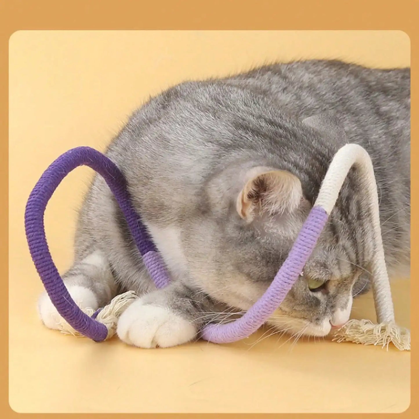 Cotton Chew Rope Cat Toy.