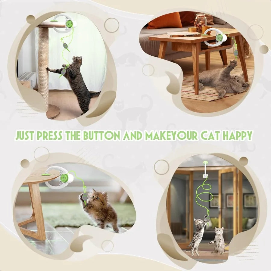 Interactive Hanging Door Cat Toy.